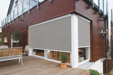 grauer Textilscreen