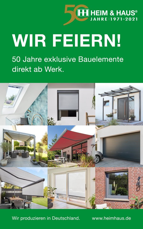 HEIM & HAUS Facebook Posting: Wir feiern 50 Jahre HEIM & HAUS 