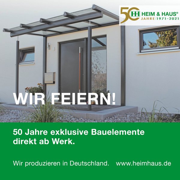 HEIM & HAUS wir feiern 50 Jahre Bild für WhatsApp