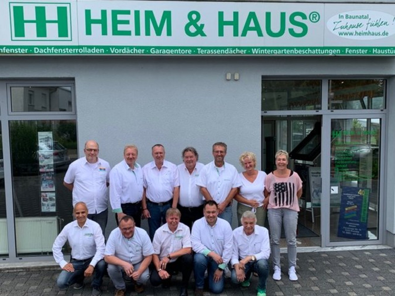 HEIM & HAUS Teamfoto der Verkaufsleitung in Kassel