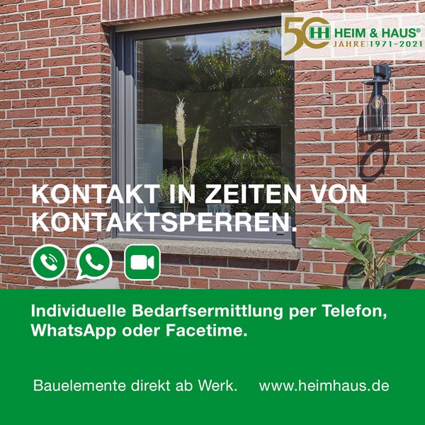 HEIM & HAUS WhatsApp Kontakt in Zeiten von Kontaktsperren mit einem KUF Bild