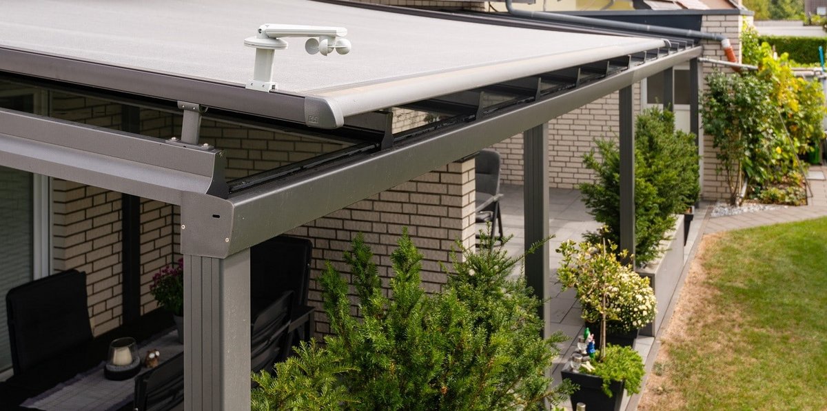 Regen Windsensor Solar Funk Markisenwächter Markise Wetterstation Sonnen 