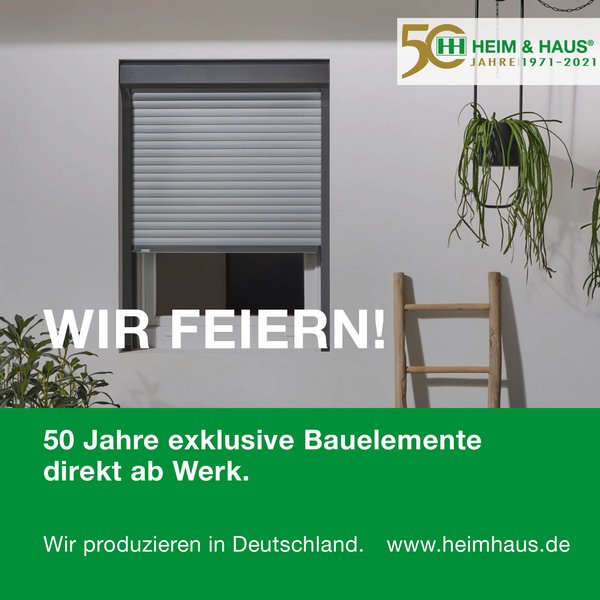HEIM & HAUS WhatsApp Bild mit Rollladen
