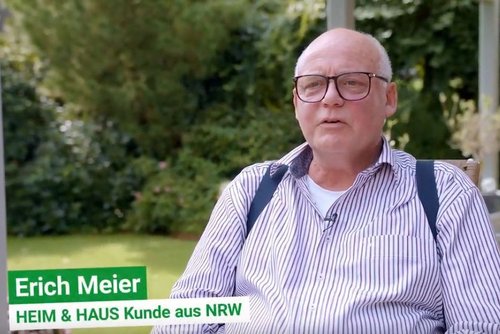 HEIM & HAUS Kunde Herr Meier aus NRW im Close-Up