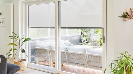 Fensterschiebetür mit Zipscreens