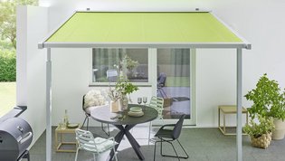 HEIM & HAUS Pergola Markise in der Farbe grün