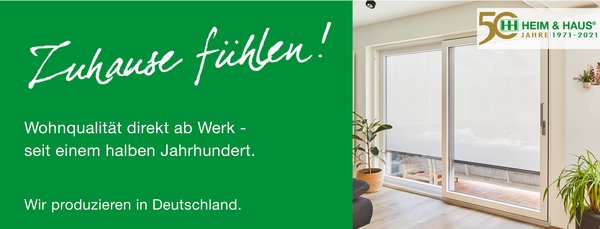 HEIM & HAUS Facebook Posting über das zuhause fühlen mit einem ZipScreen 