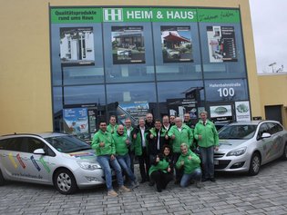 HEIM & HAUS Teamfoto der Verkaufsleitung Mannheim im Teamfoto
