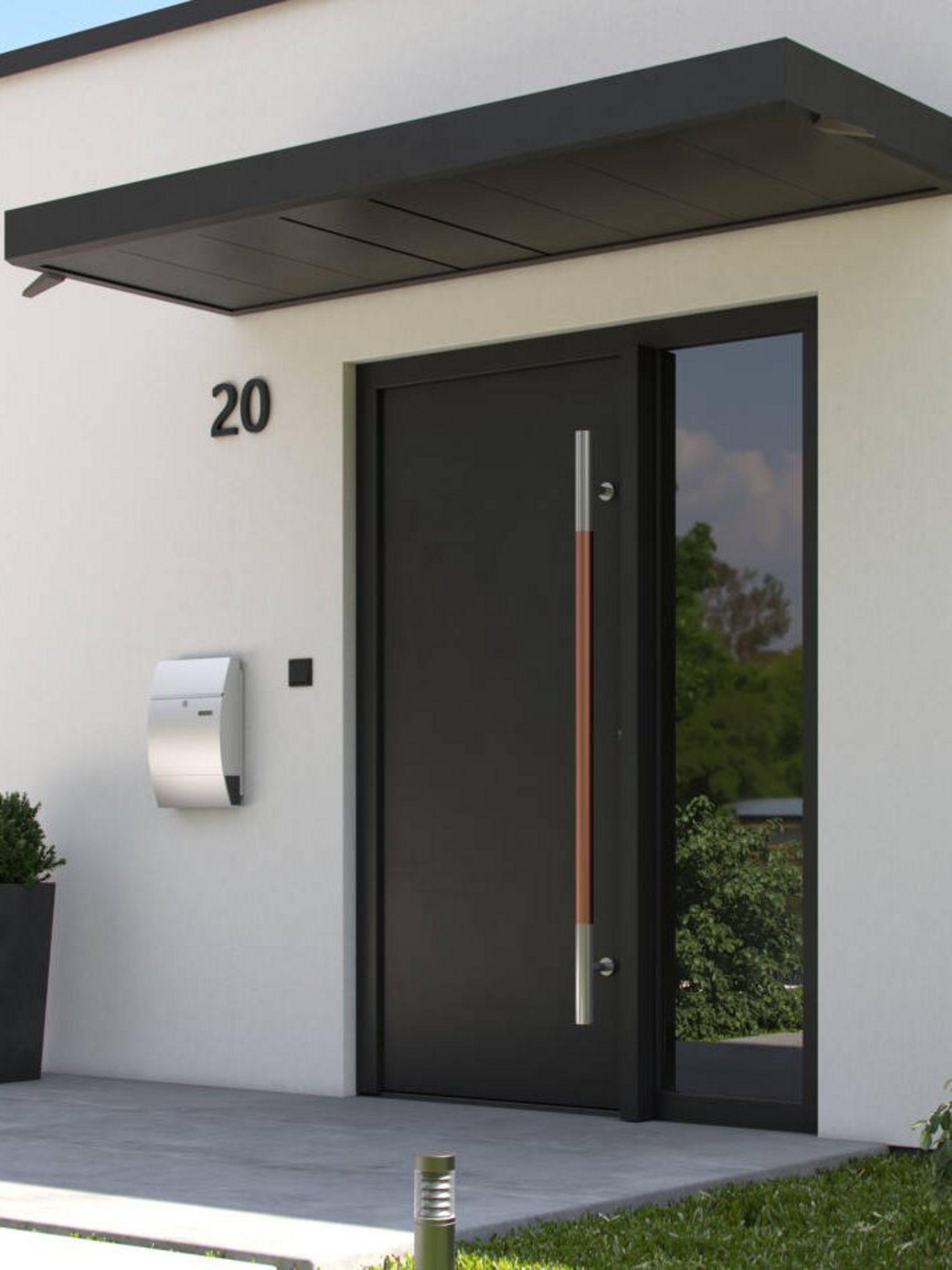 Aluminium Vordächer modern und günstig HEIM & HAUS