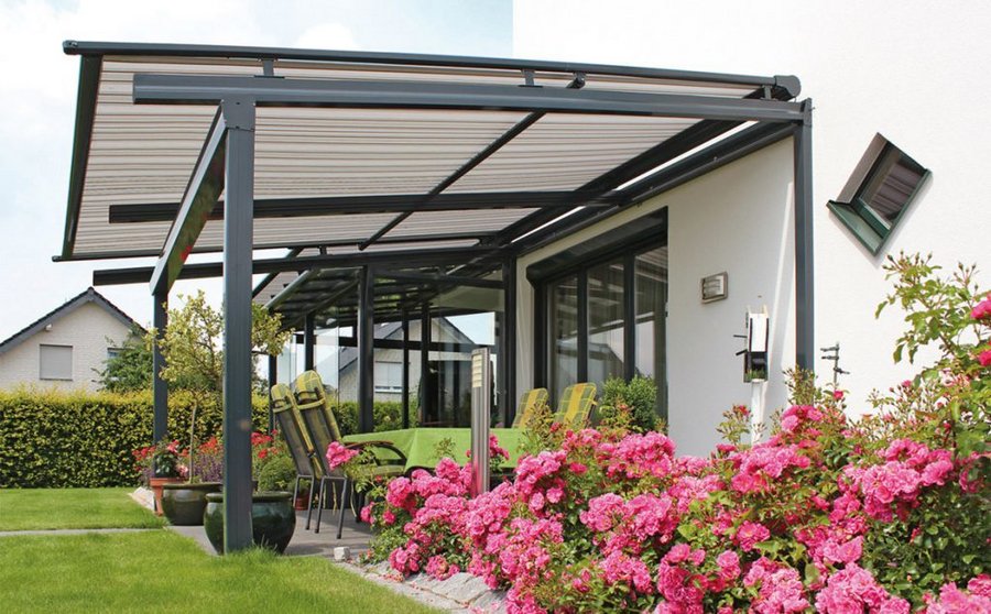 Pergola Markisen als Sicht und Sonnenschutz HEIM & HAUS