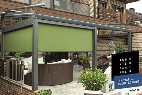 Zipscreen mit grünem Tuch