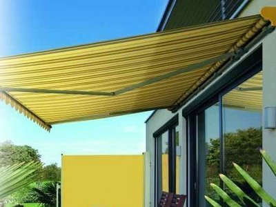 Mehrfarbig ABC Home Garden Markise Sonenschutz Balkon Sichtschutz Balkonfächer verstellbar 