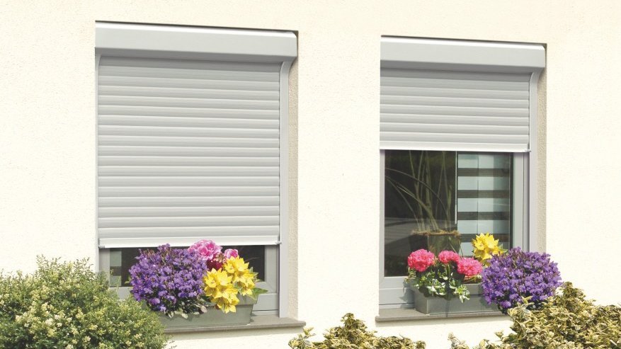 Rollladen zum nachtraeglichen Einbau Rollomatic Hausansicht