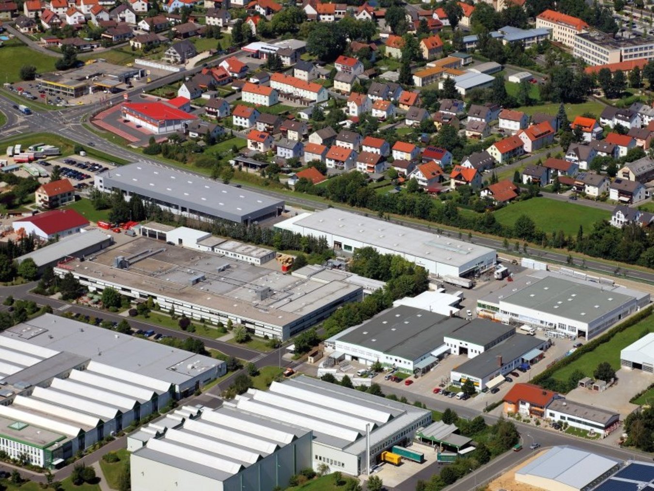 Luftaufnahme des Werkgeländes in Auerbach