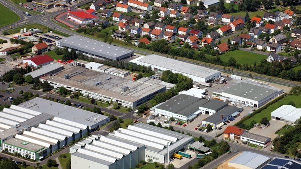 Luftaufnahme des Werkgeländes in Auerbach